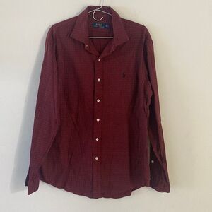 Polo Ralph Lauren button down shirt olive green pony